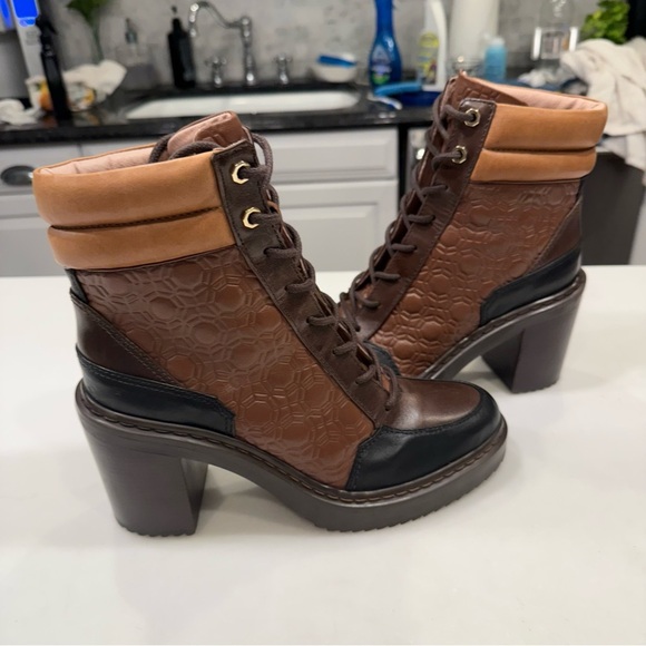 Louise et Cie Leather Boots “ VAMBA” Lace Up Womens 8.5 NEW - Picture 12 of 15